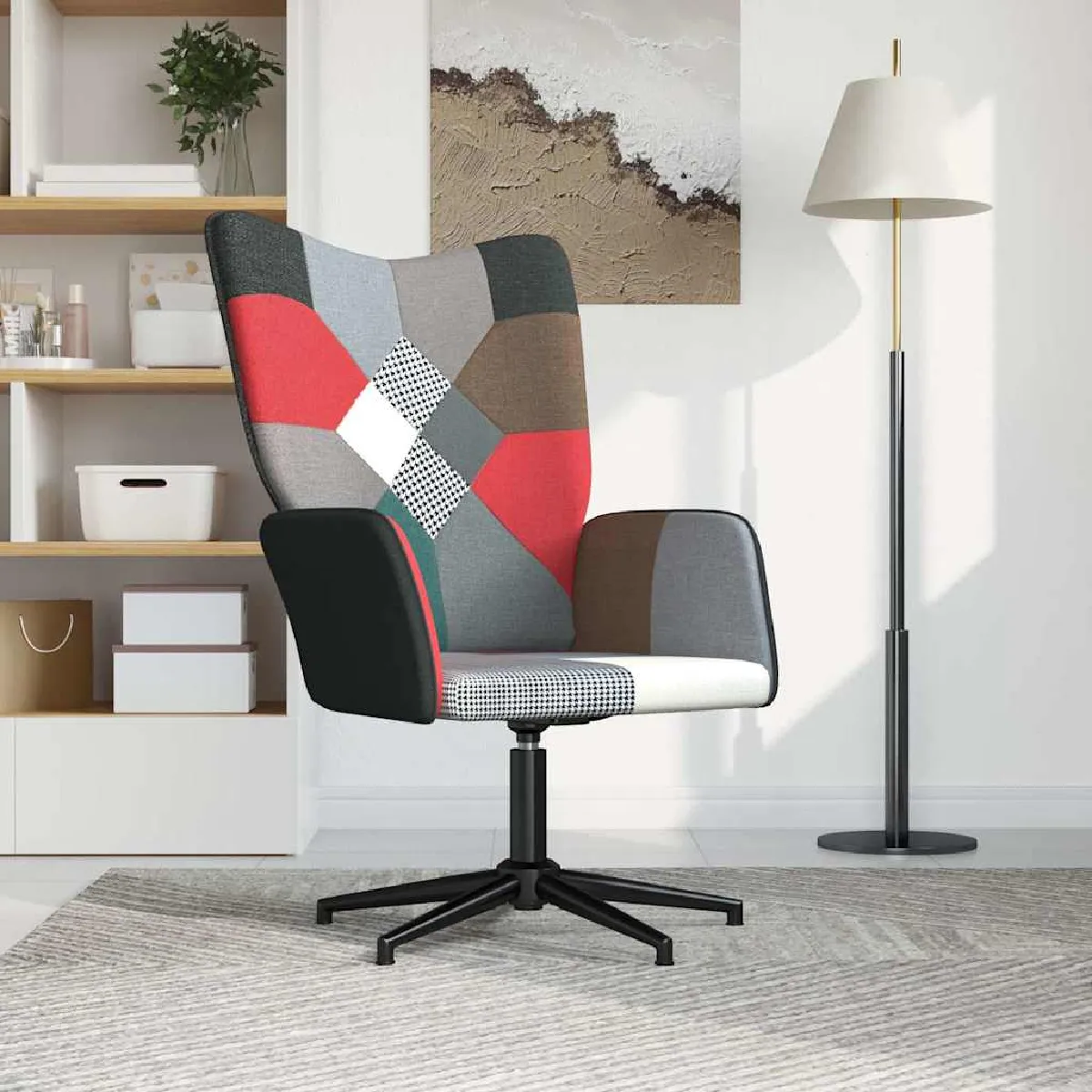 Vidaxl Chaise De Relaxation Patchwork Tissu - Image 2