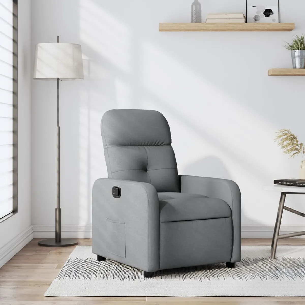 Vidaxl Gris/Clair Fauteuil Inclinable