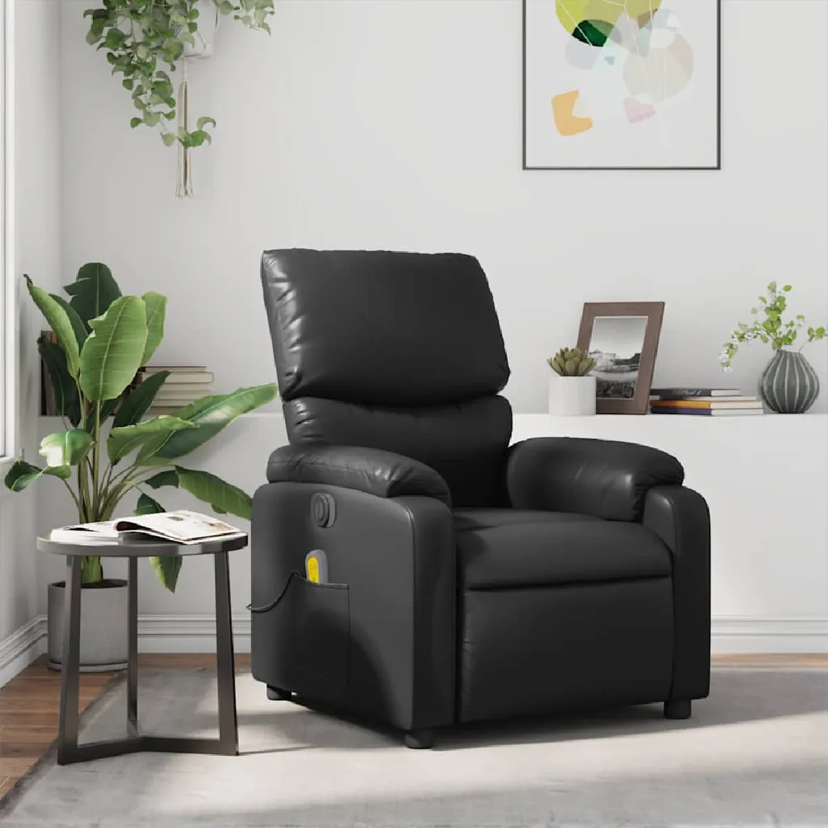 Vidaxl Noir Fauteuil De Massage