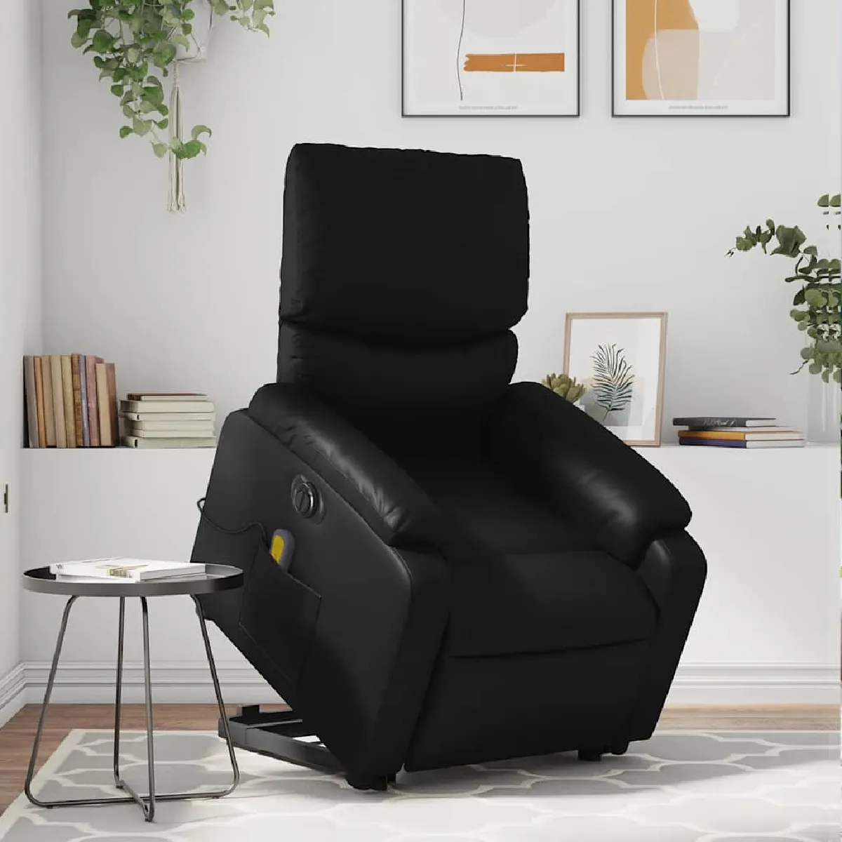 Vidaxl Noir Fauteuil Inclinable De Massage