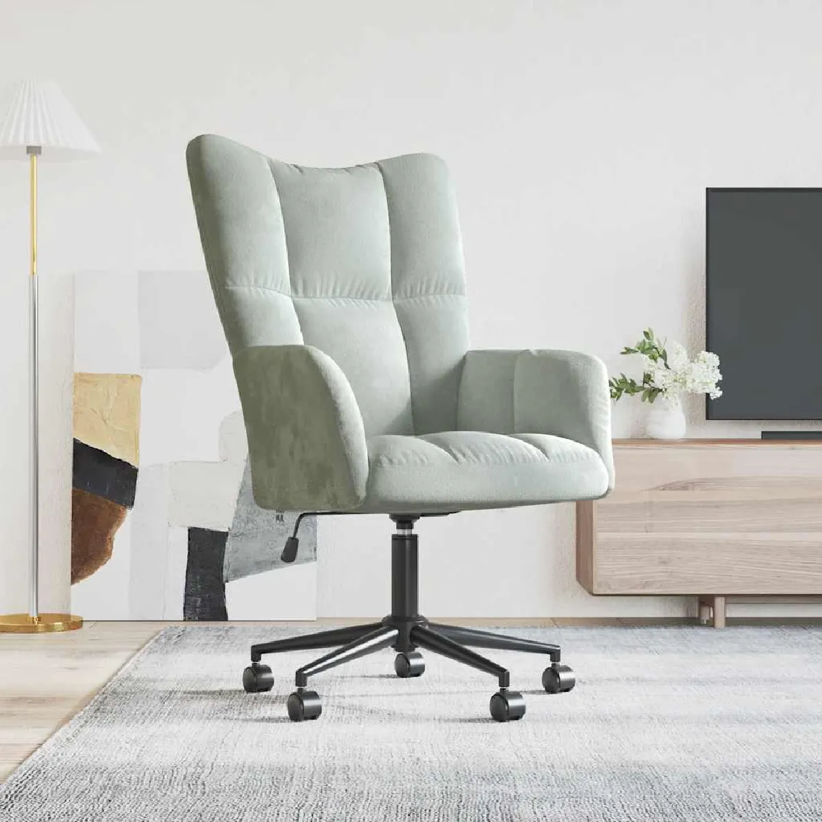Vidaxl Gris/Clair Chaise De Relaxation