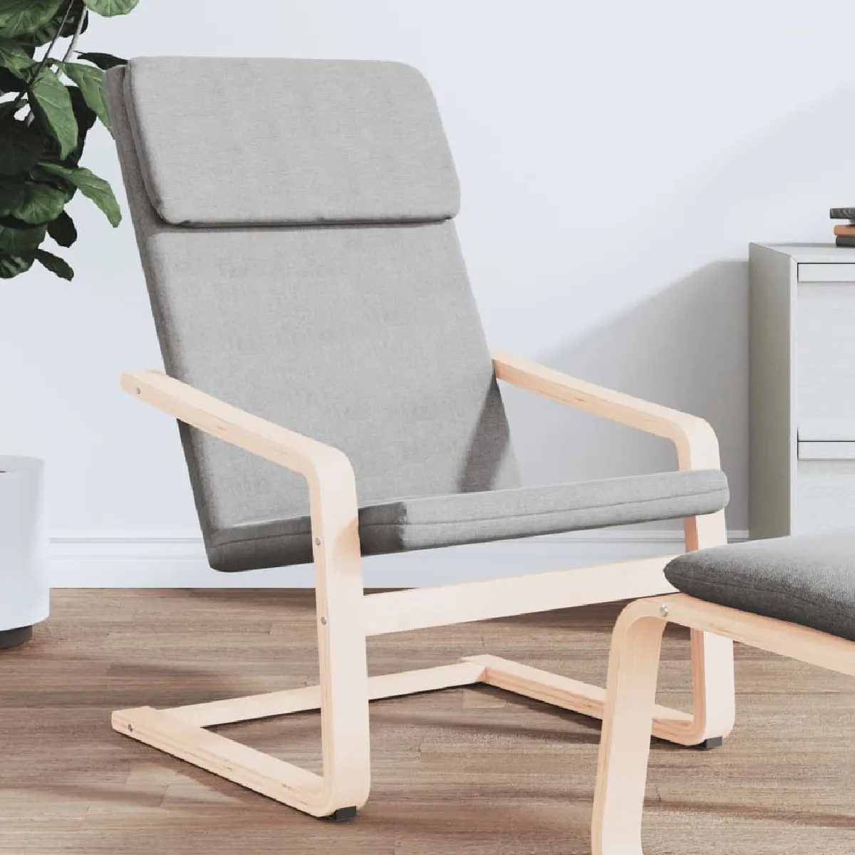 vidaXL Chaise de relaxation - Gris clair