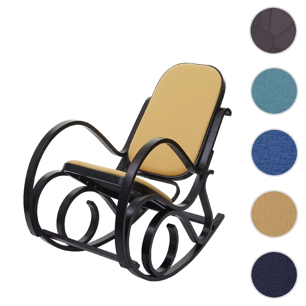 Mendler Fauteuil rocking chair - Jaune Mendler Fauteuil rocking chair - Jaune