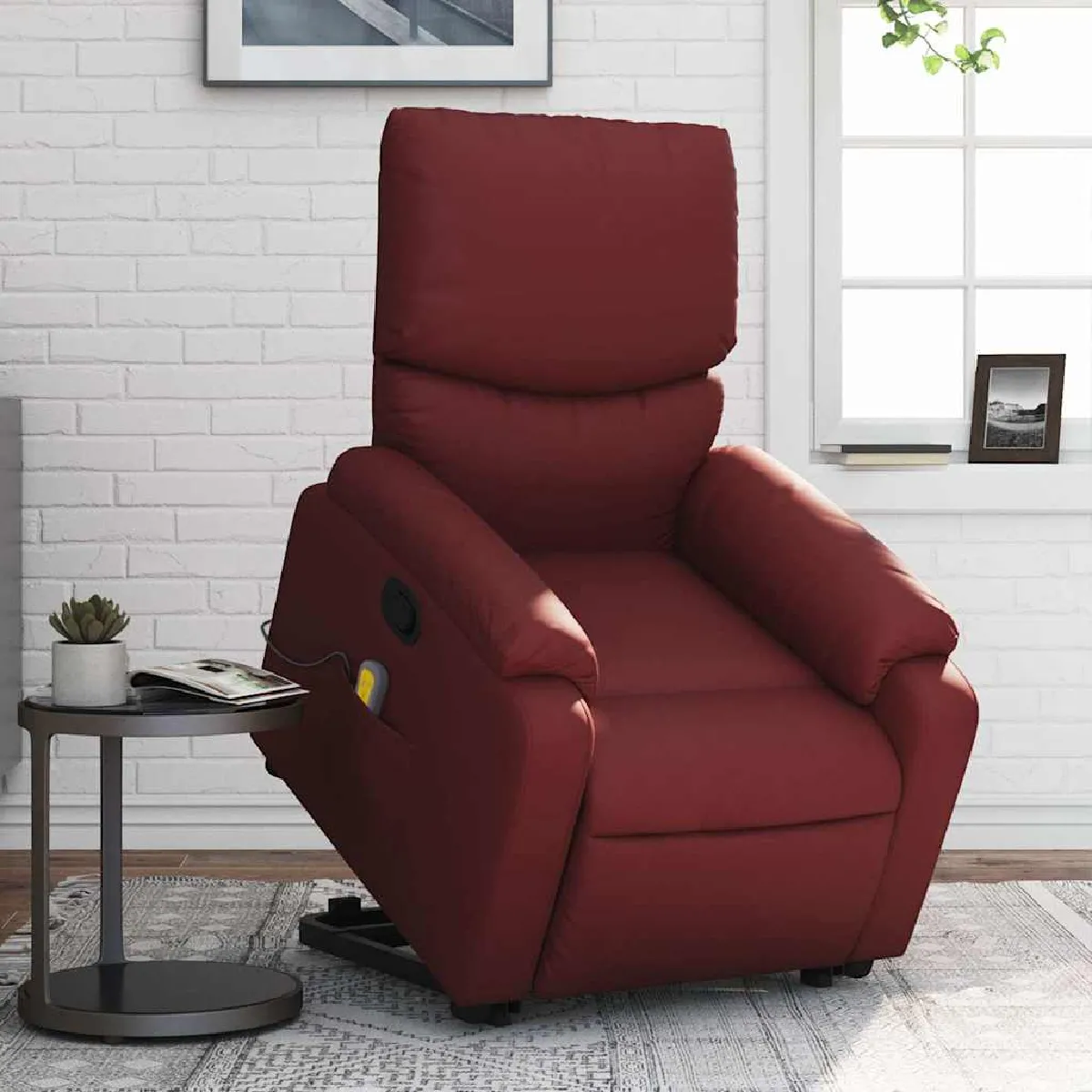 vidaXL Fauteuil de Massage Inclinable Similicuir