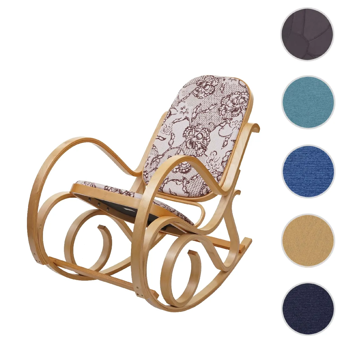 Mendler Fauteuil rocking chair - Marron Mendler Fauteuil rocking chair - Marron