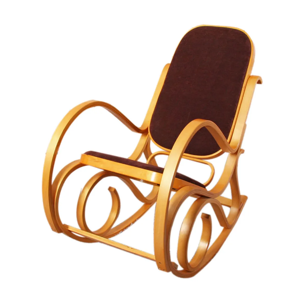 Mendler Fauteuil rocking chair - Marron Mendler Fauteuil rocking chair - Marron