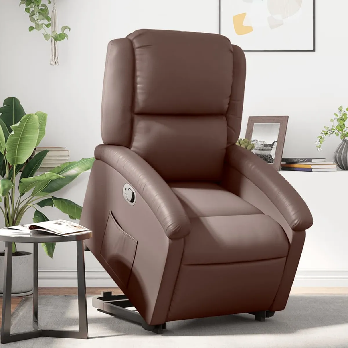 Vidaxl Marron Fauteuil Réglable Similicuir - Image 3