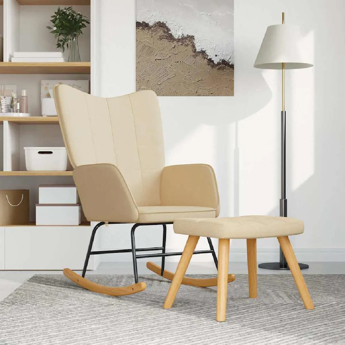 Non Communiqué Beige Chaise Vidaxl En Bois Massif Non Pliable Interieur H. 98 Cm - Image 3
