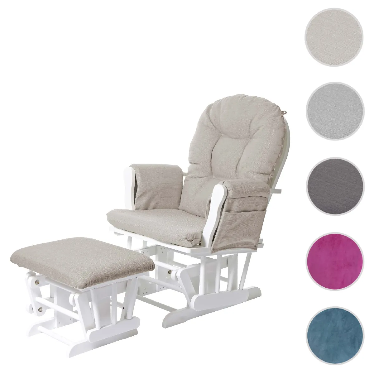 Mendler Fauteuil Rocking Chair - Crème