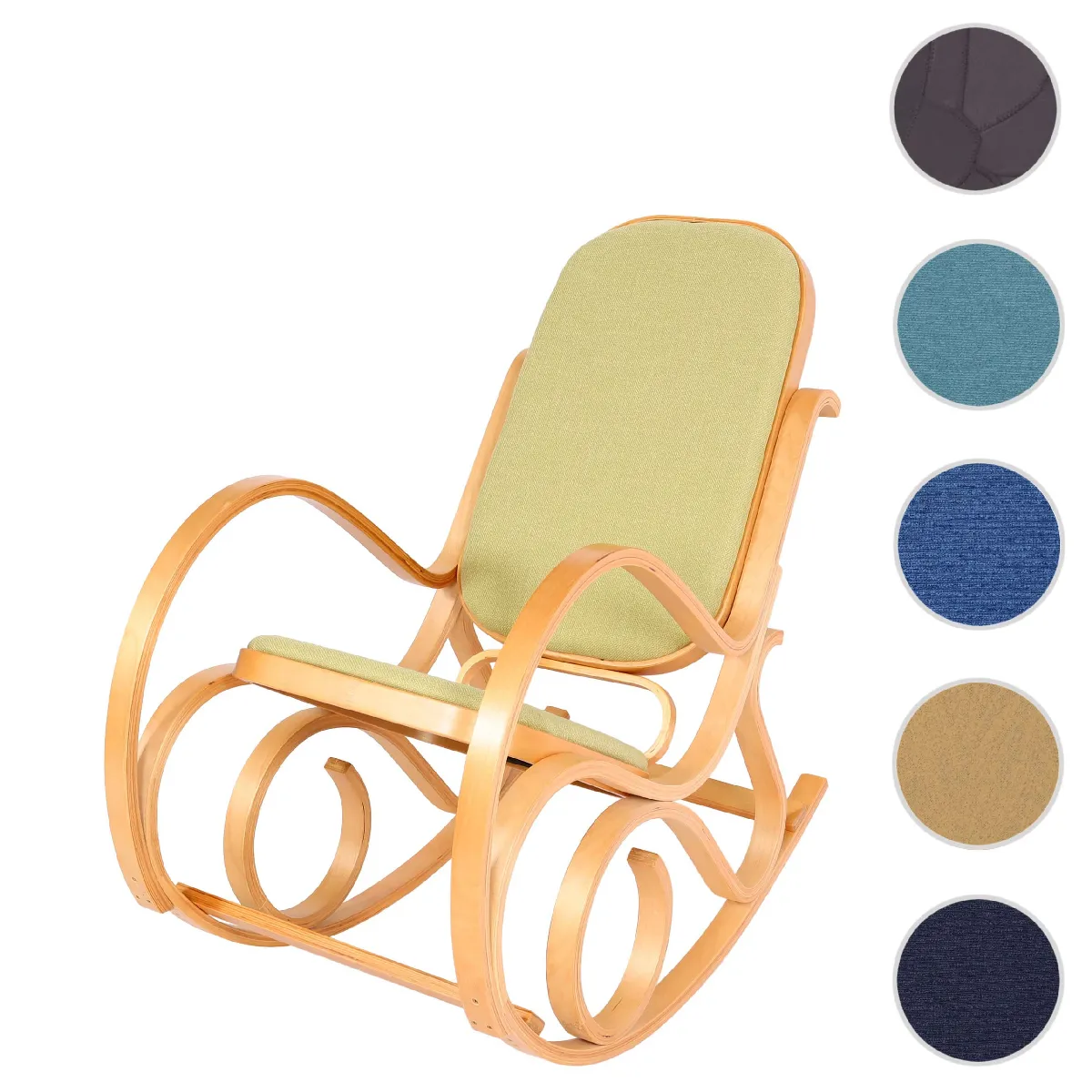 Mendler Fauteuil rocking chair - Vert Mendler Fauteuil rocking chair - Vert