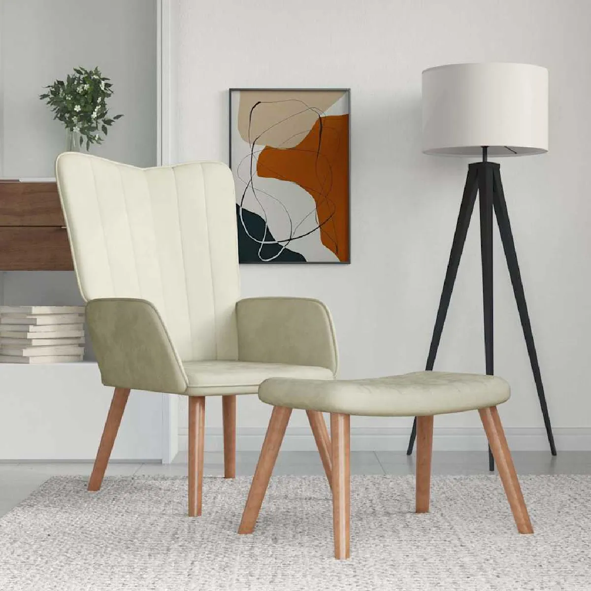 Vidaxl Blanc Chaise Relaxation