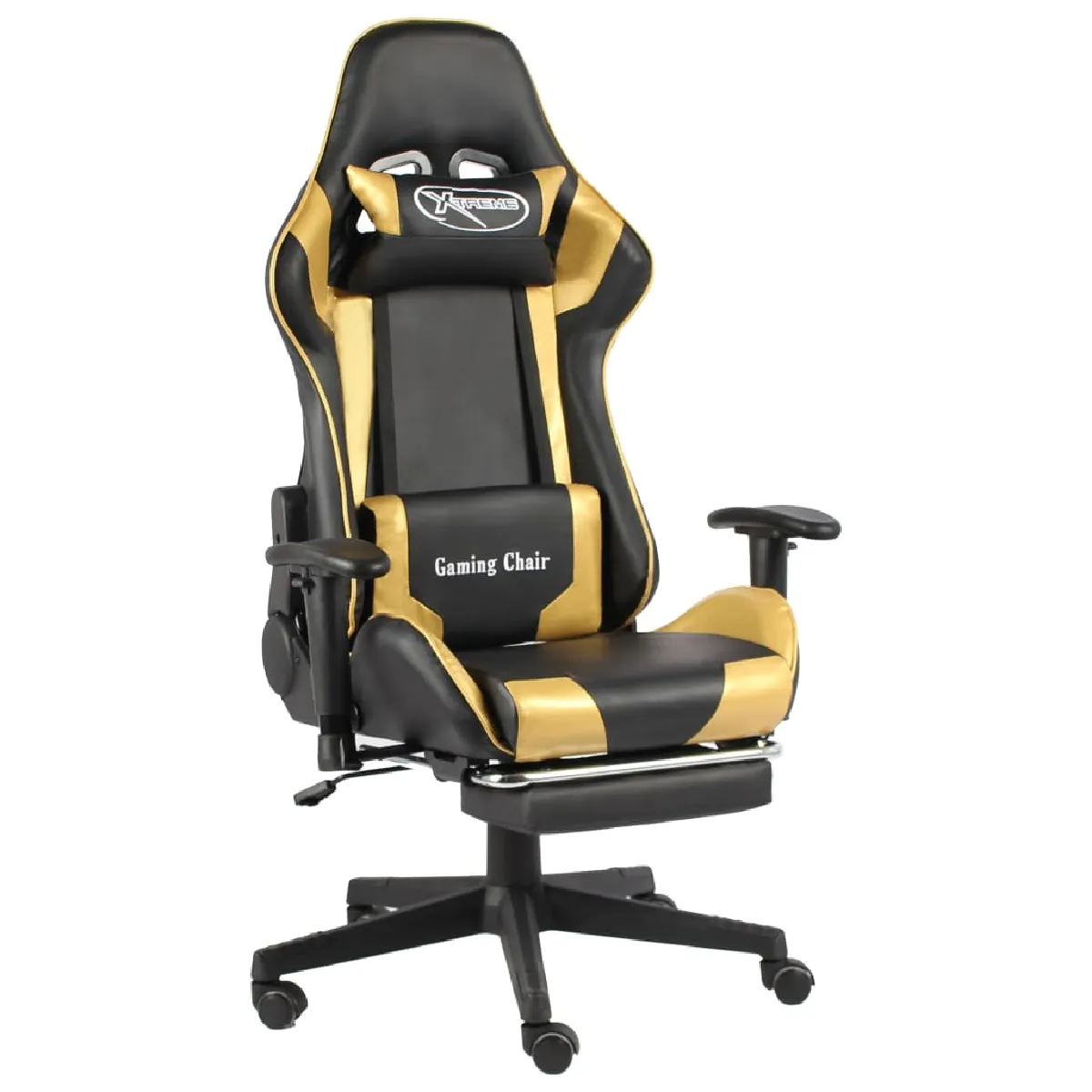 vidaXL Chaise de Jeu Pivotante Doré - vue 4