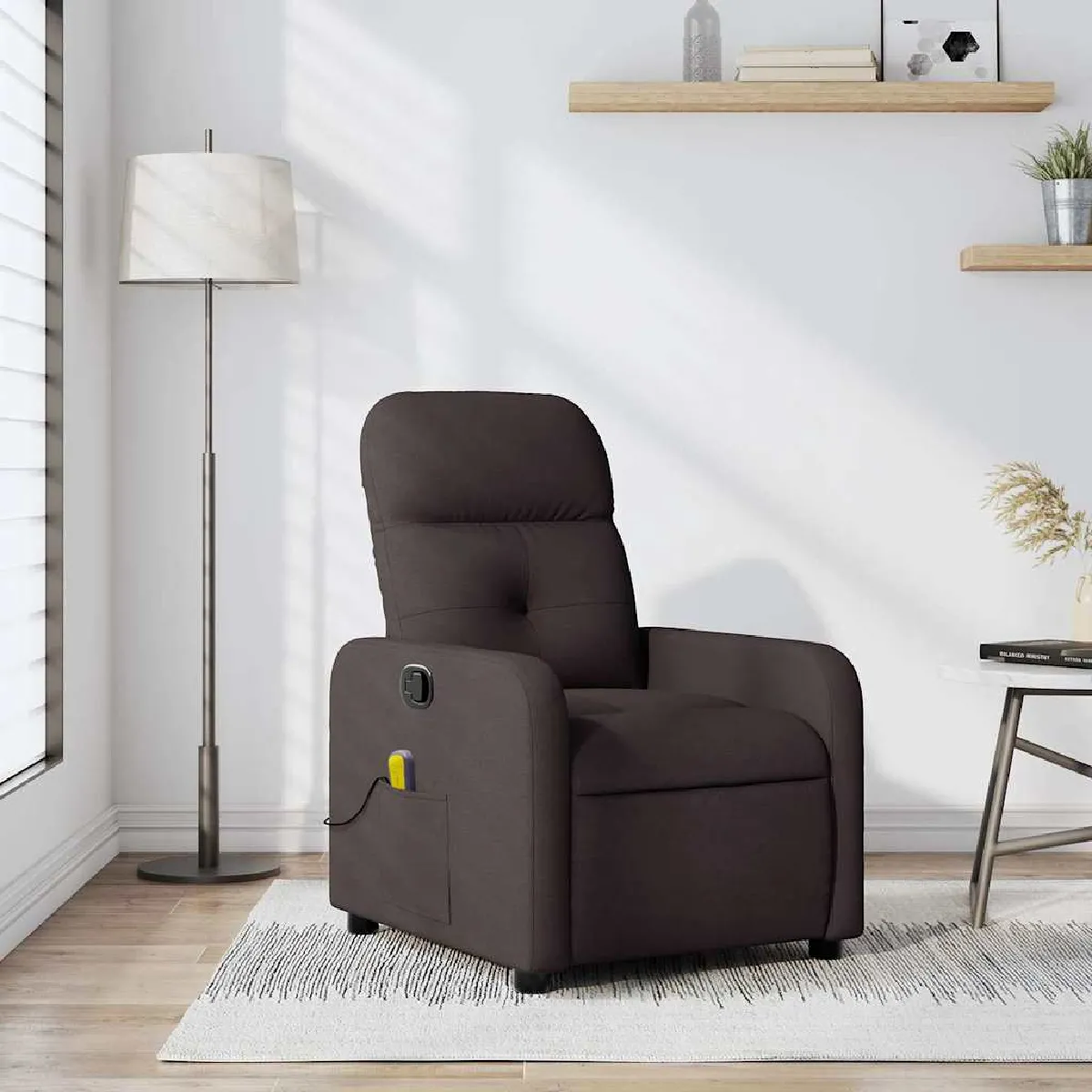 Vidaxl Marron Fauteuil De Massage Inclinable - Foncé