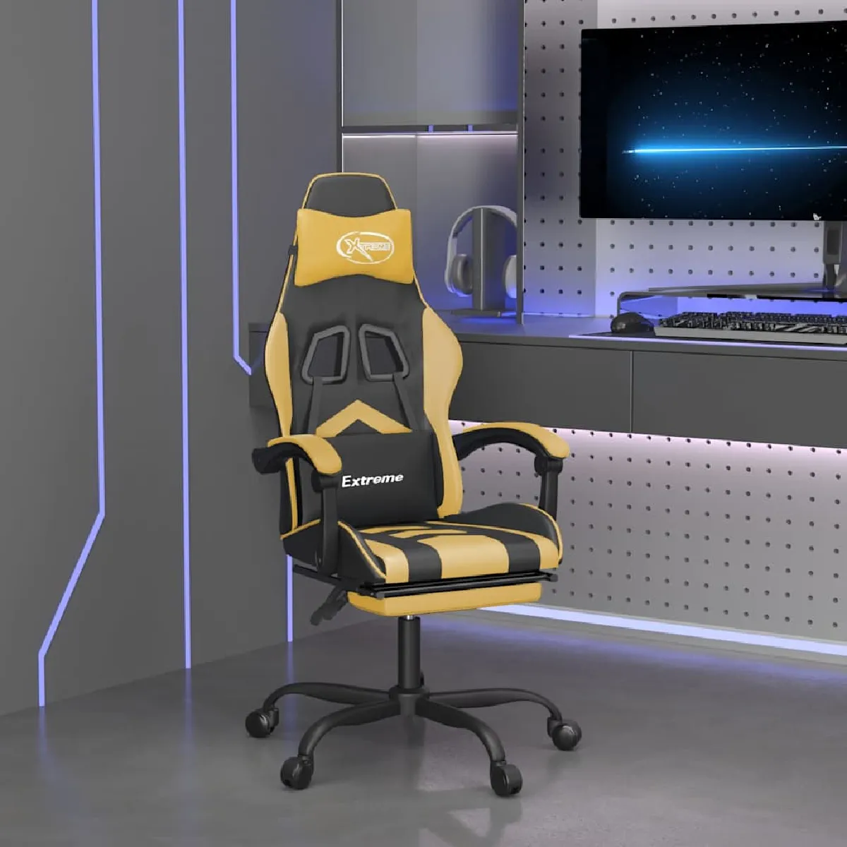Vidaxl Noir Chaise De Jeu Pivotante