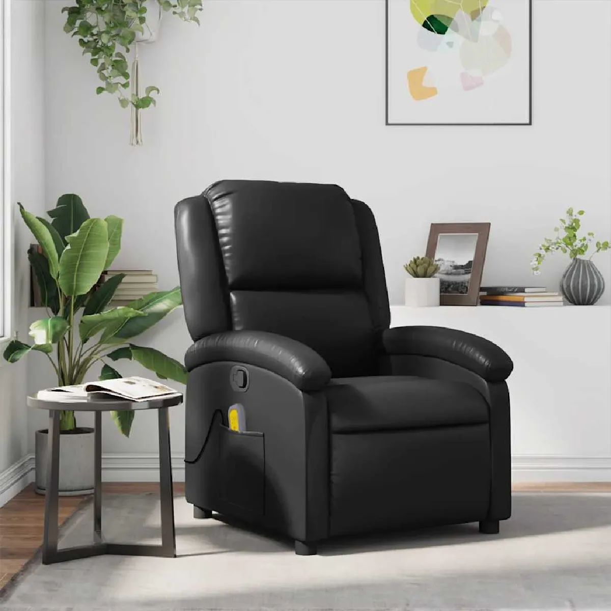 Vidaxl Fauteuil De Massage, Relaxation Similicuirnoir - Image 2