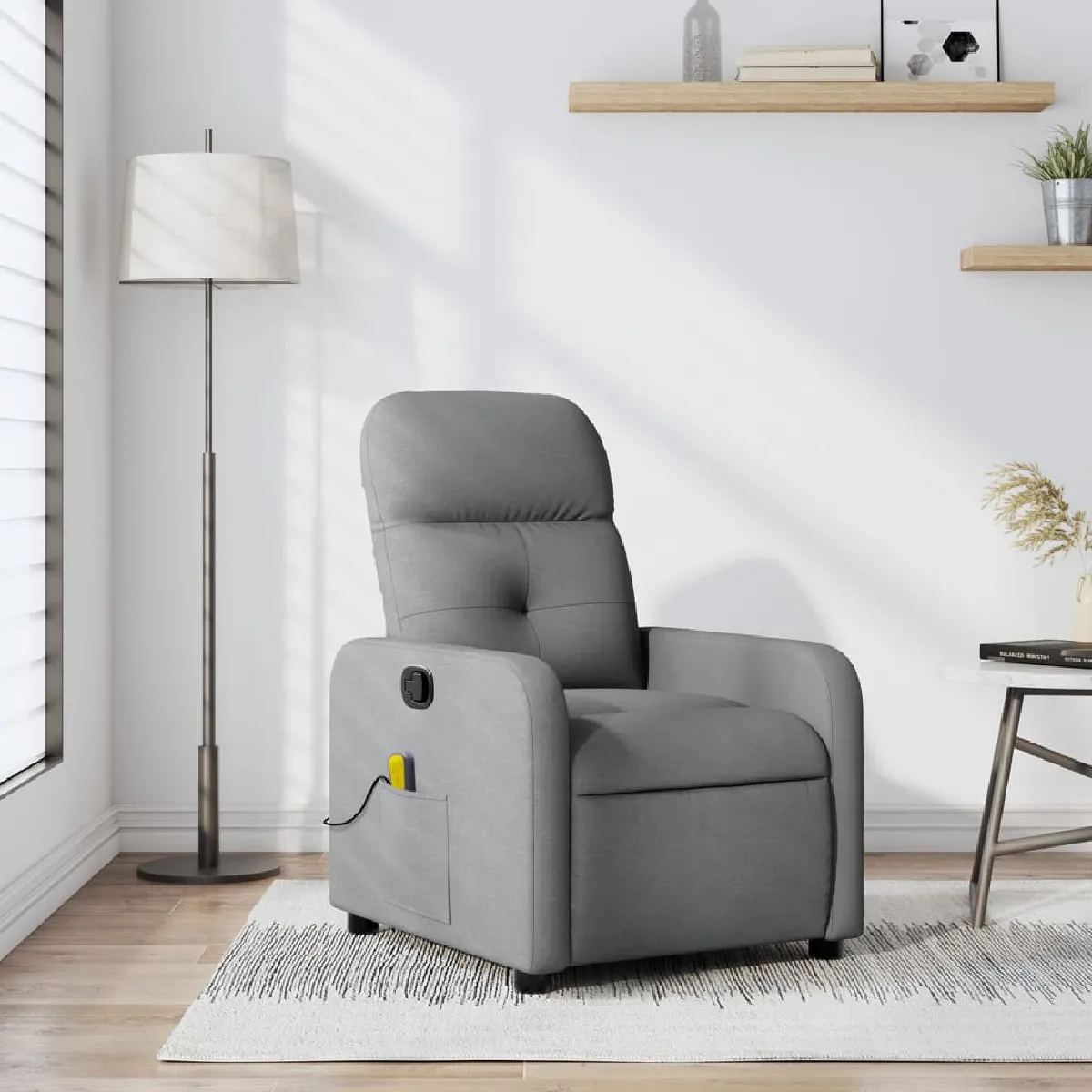 VIDAXL Fauteuil de massage - Gris clair