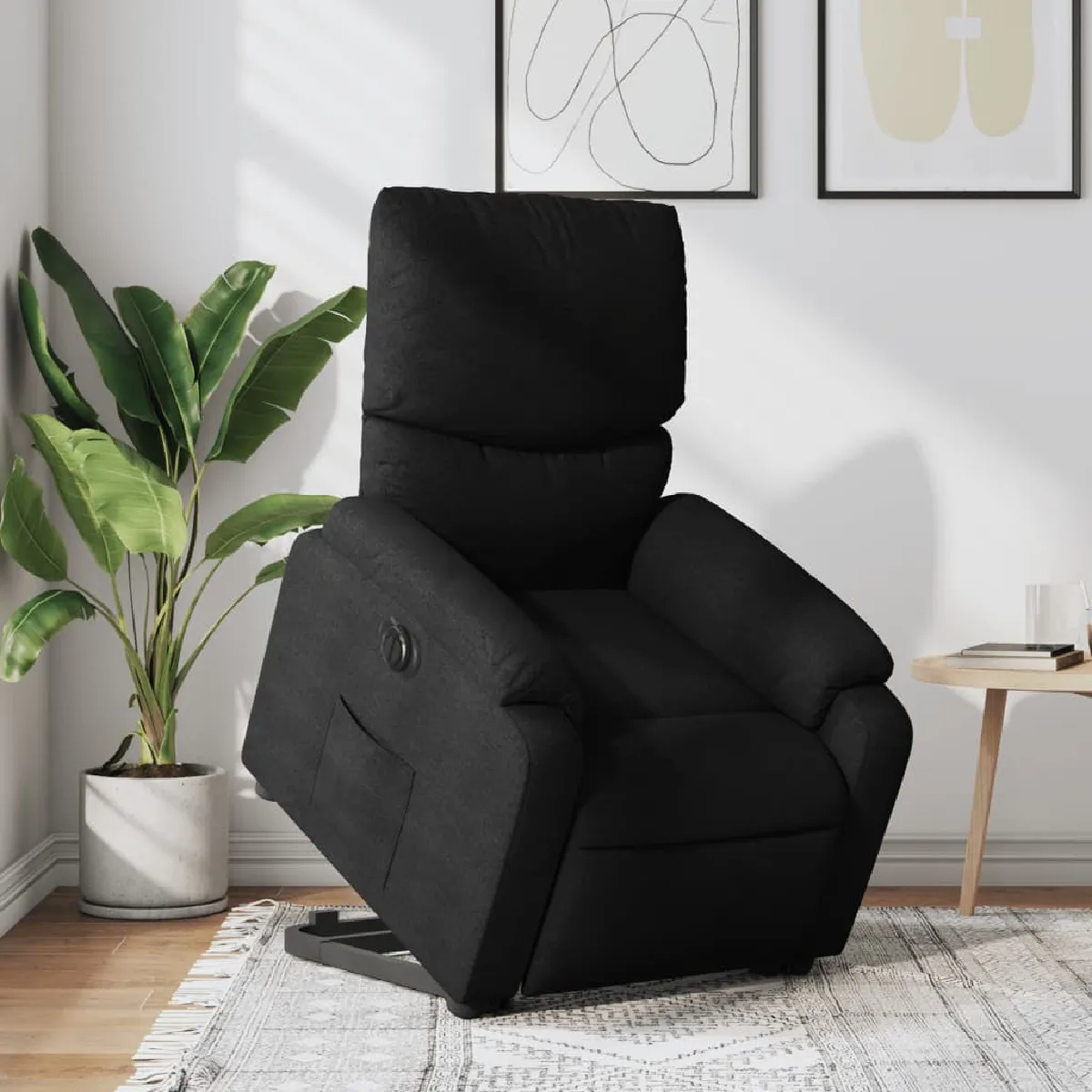 vidaXL - Fauteuil de relaxation électrique - Réglable - Noir - Image 3