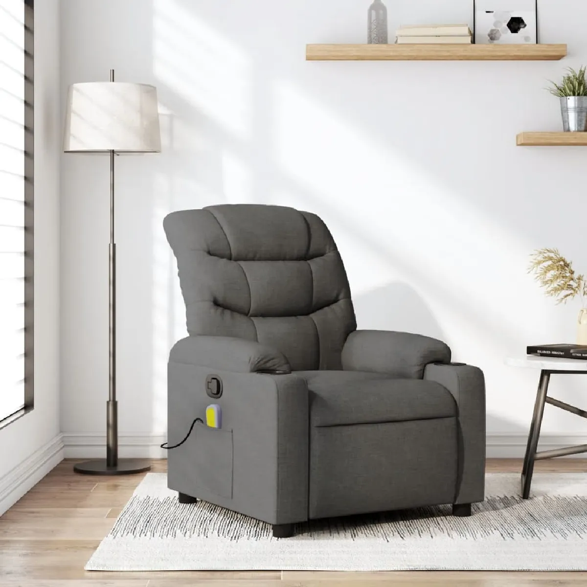 Vidaxl Gris Fauteuil De Massage - Foncé