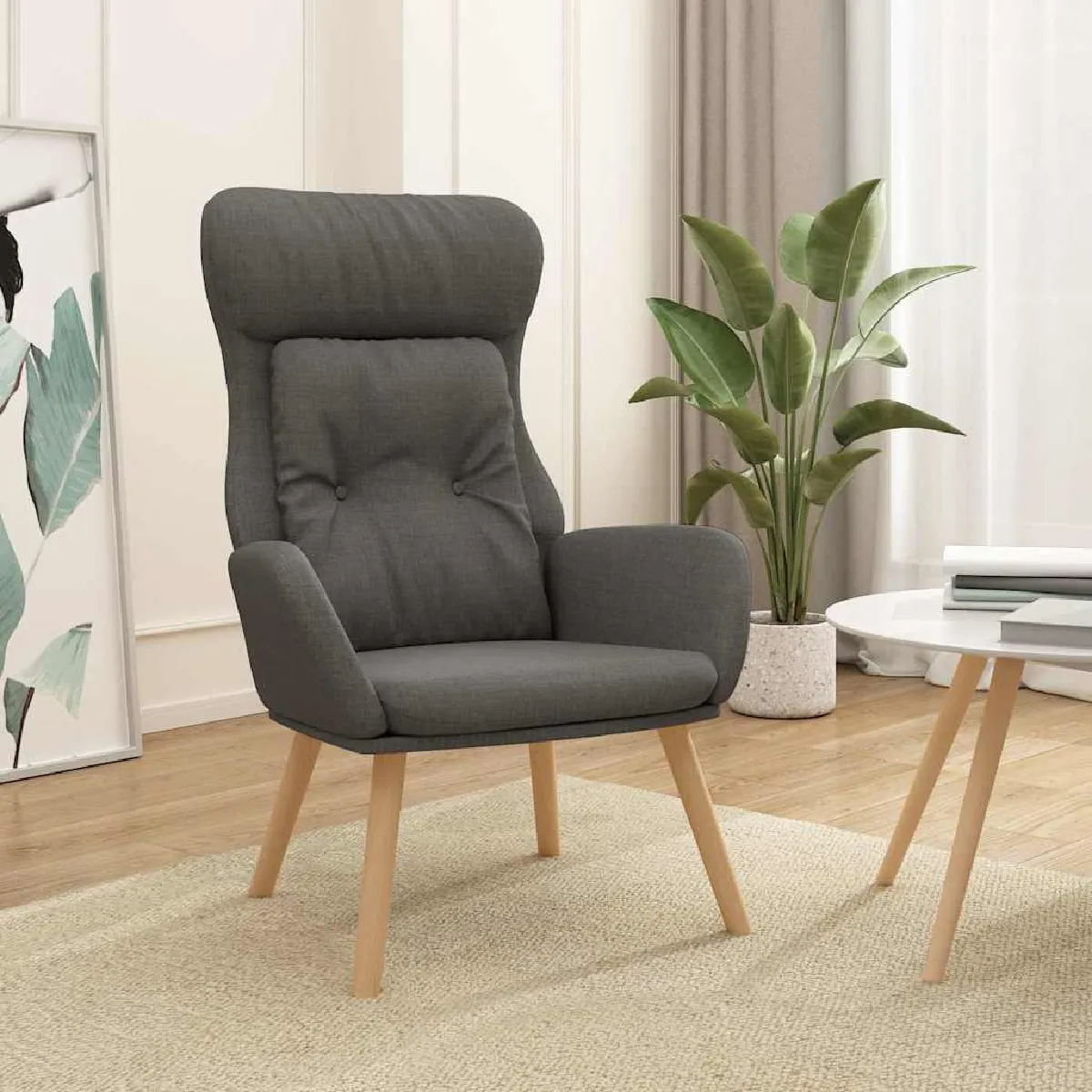 vidaXL - Fauteuil de relaxation - Gris - Image 3