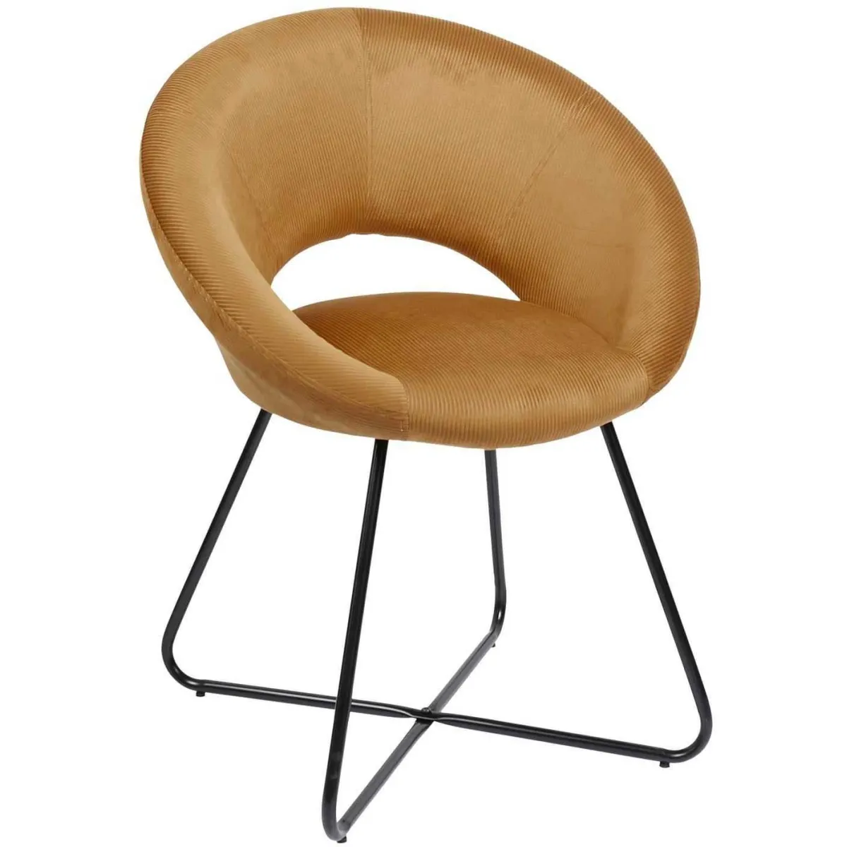 The home deco factory Fauteuil Giulia Jaune