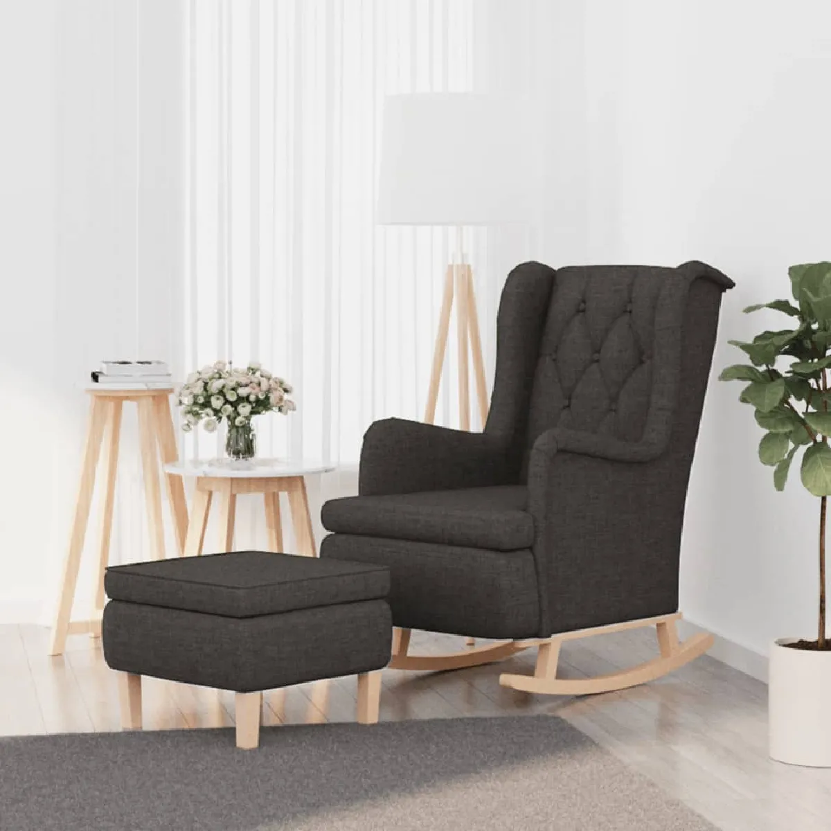 vidaXL Fauteuil avec repose pied - vue 4