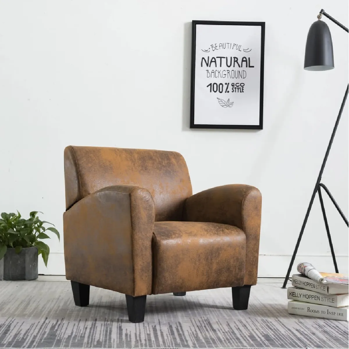 vidaXL Fauteuil - Marron