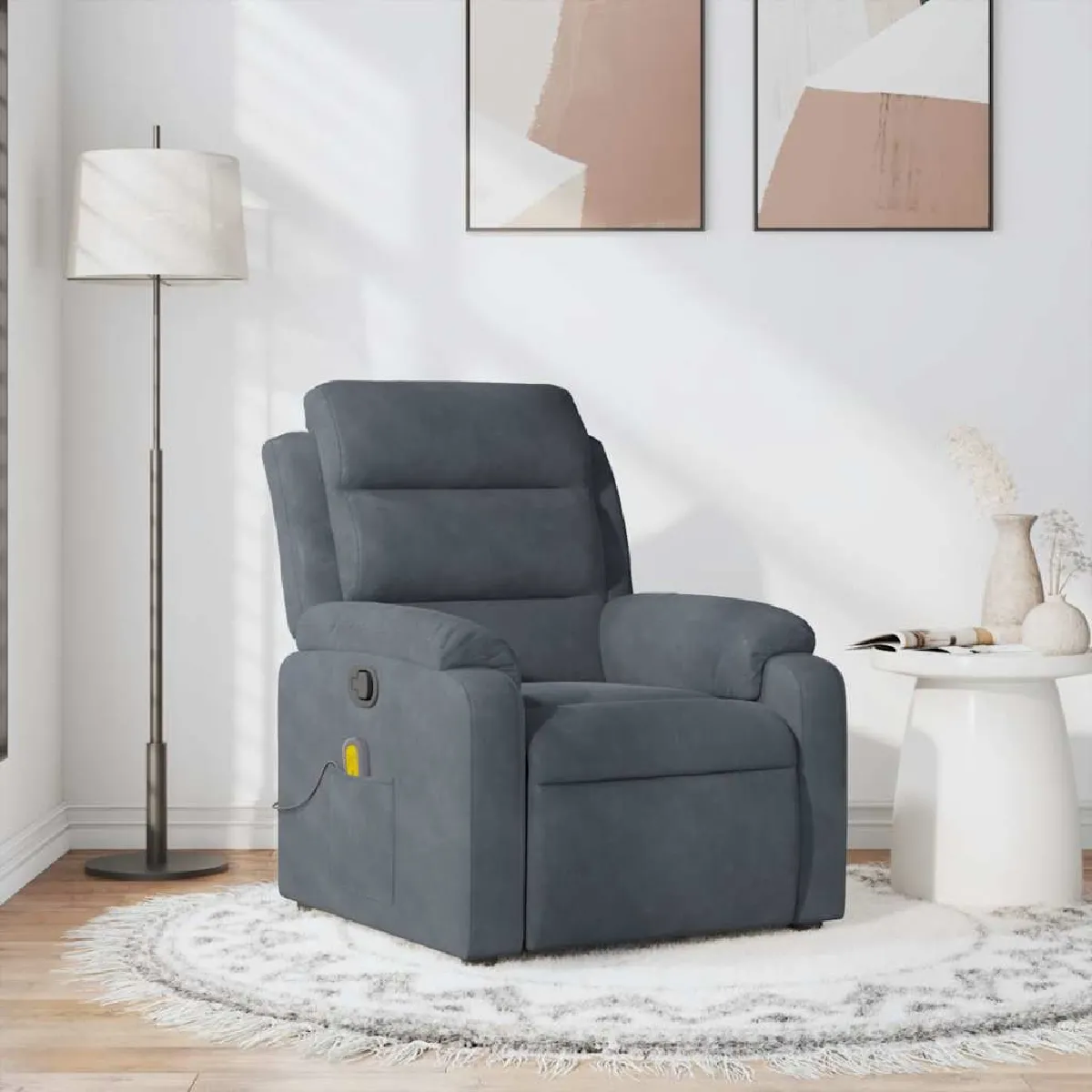 vidaXL Fauteuil de massage inclinable Velours