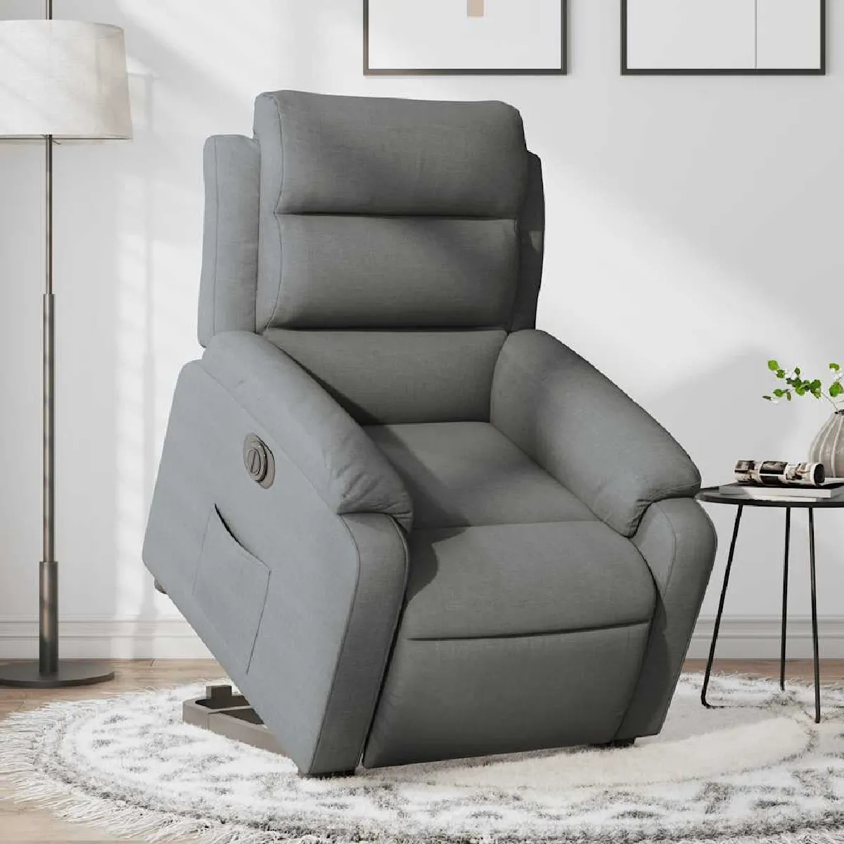 vidaXL - Fauteuil de relaxation électrique - Gris - Image 3