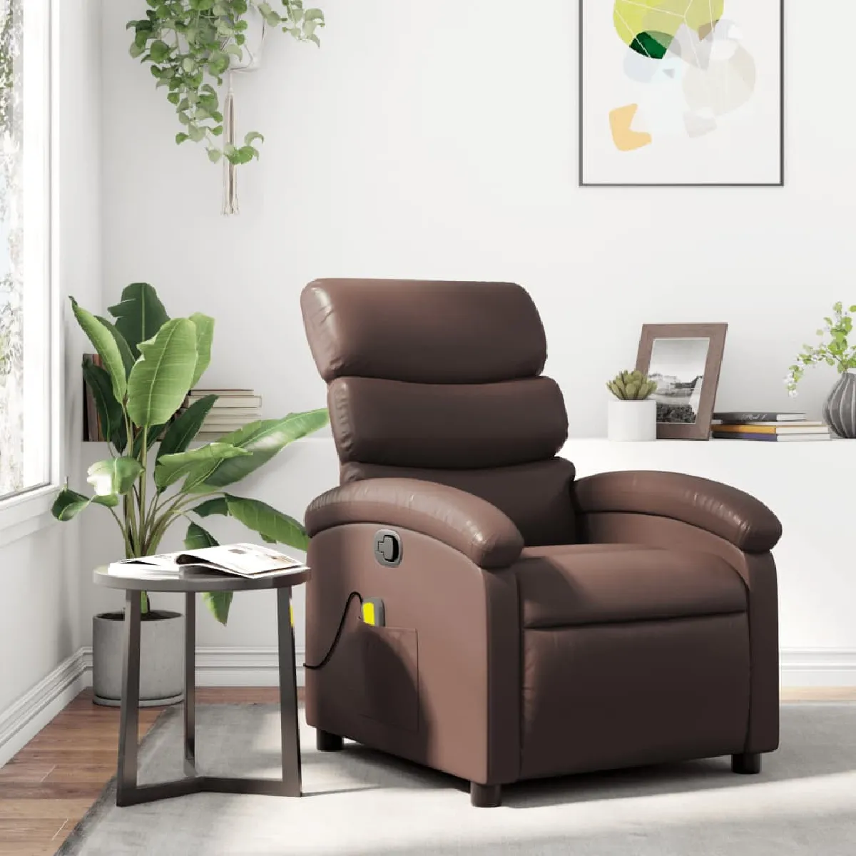 vidaXL Fauteuil de Massage Inclinable Similicuir - vue 4