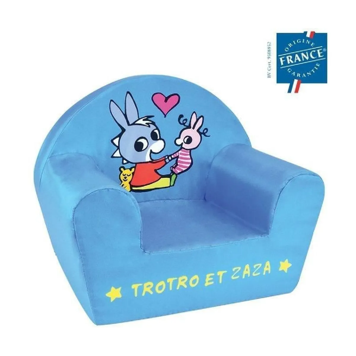 Fun house Fauteuil club enfant Trotro - Bleu Fun house Fauteuil club enfant Trotro - Bleu