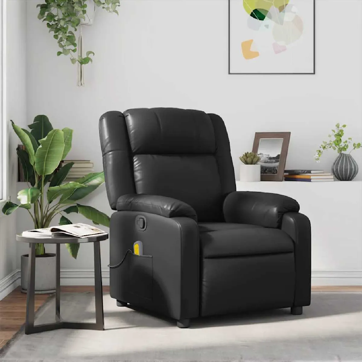 Vidaxl Noir Fauteuil De Massage