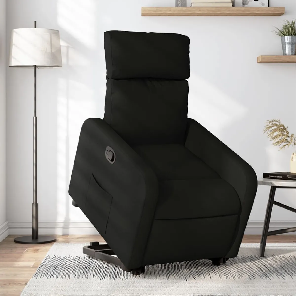 Non Communiqué Noir Vidaxl Fauteuil De Relaxation Inclinable Tissu - Image 3