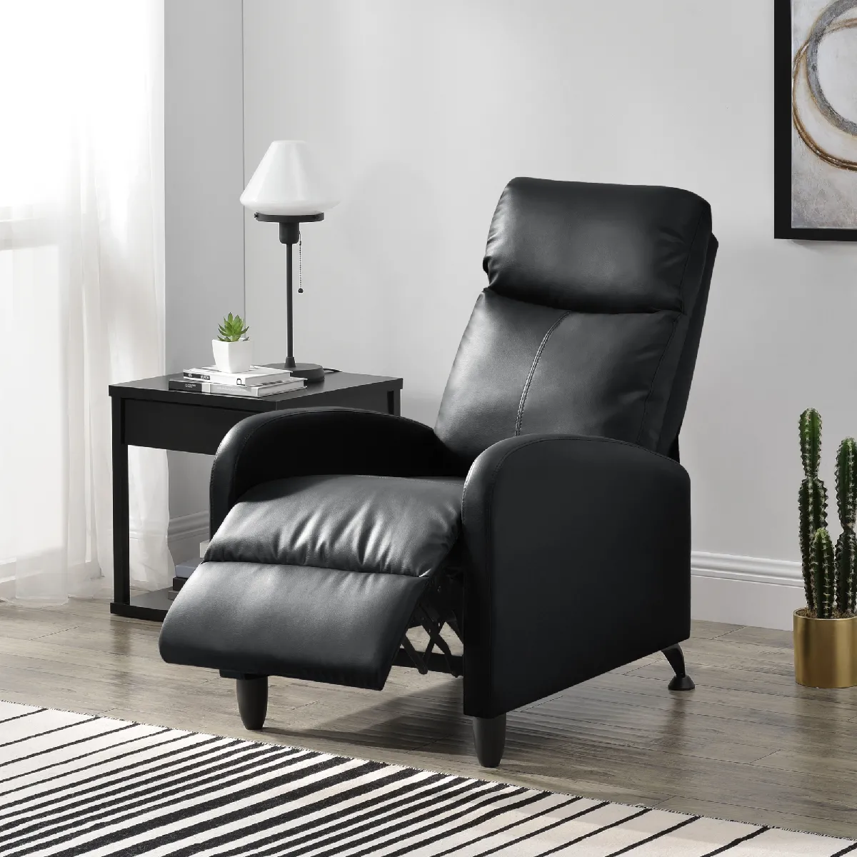 En.casa Fauteuil de relaxation - Noir En.casa Fauteuil de relaxation - Noir