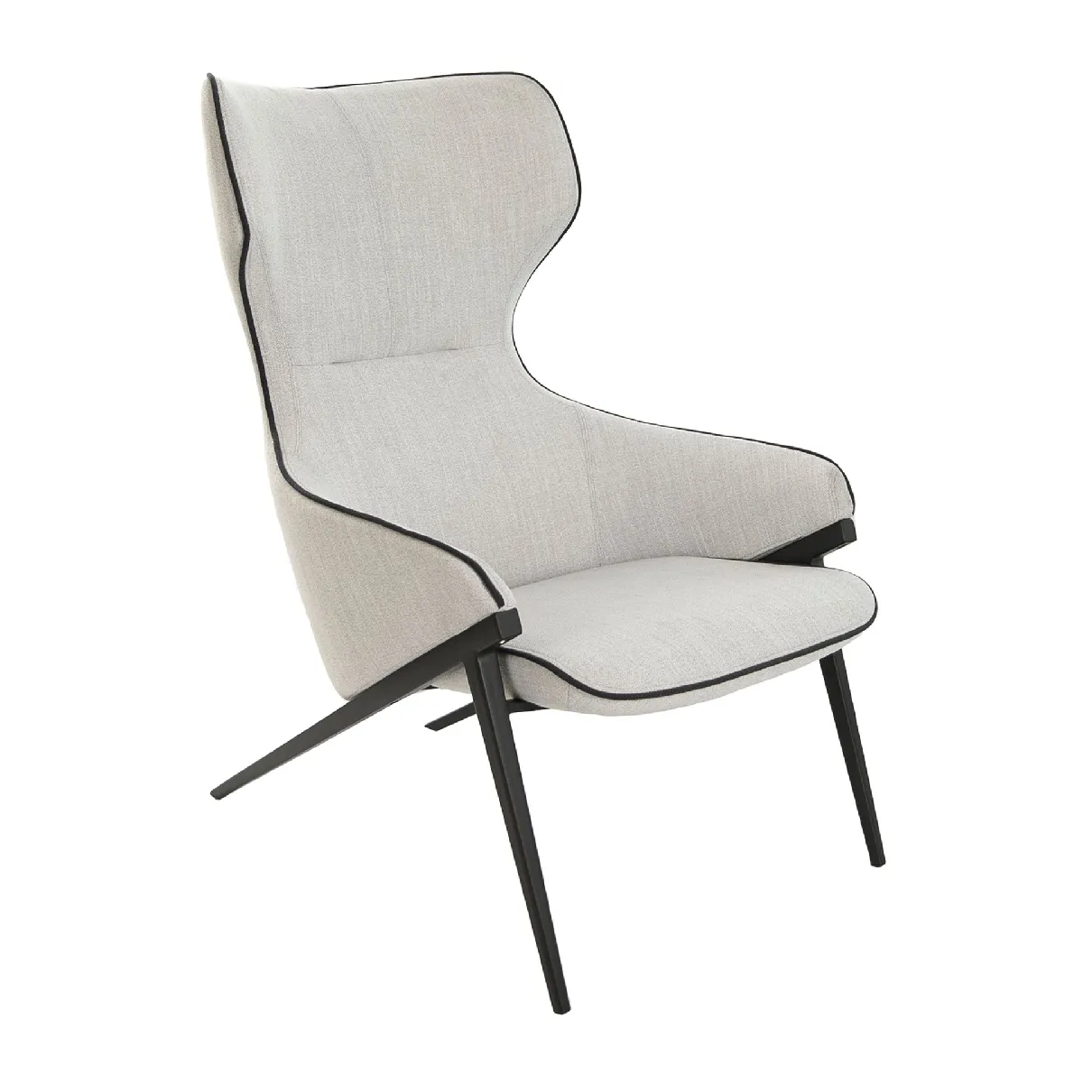 Fauteuil en tissu gris Fauteuil en tissu gris
