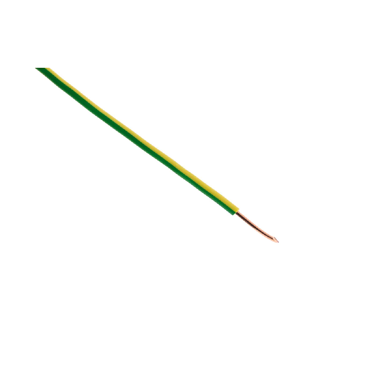 Zenitech Jaune/Vert Câble Électrique Rigide H07v-U