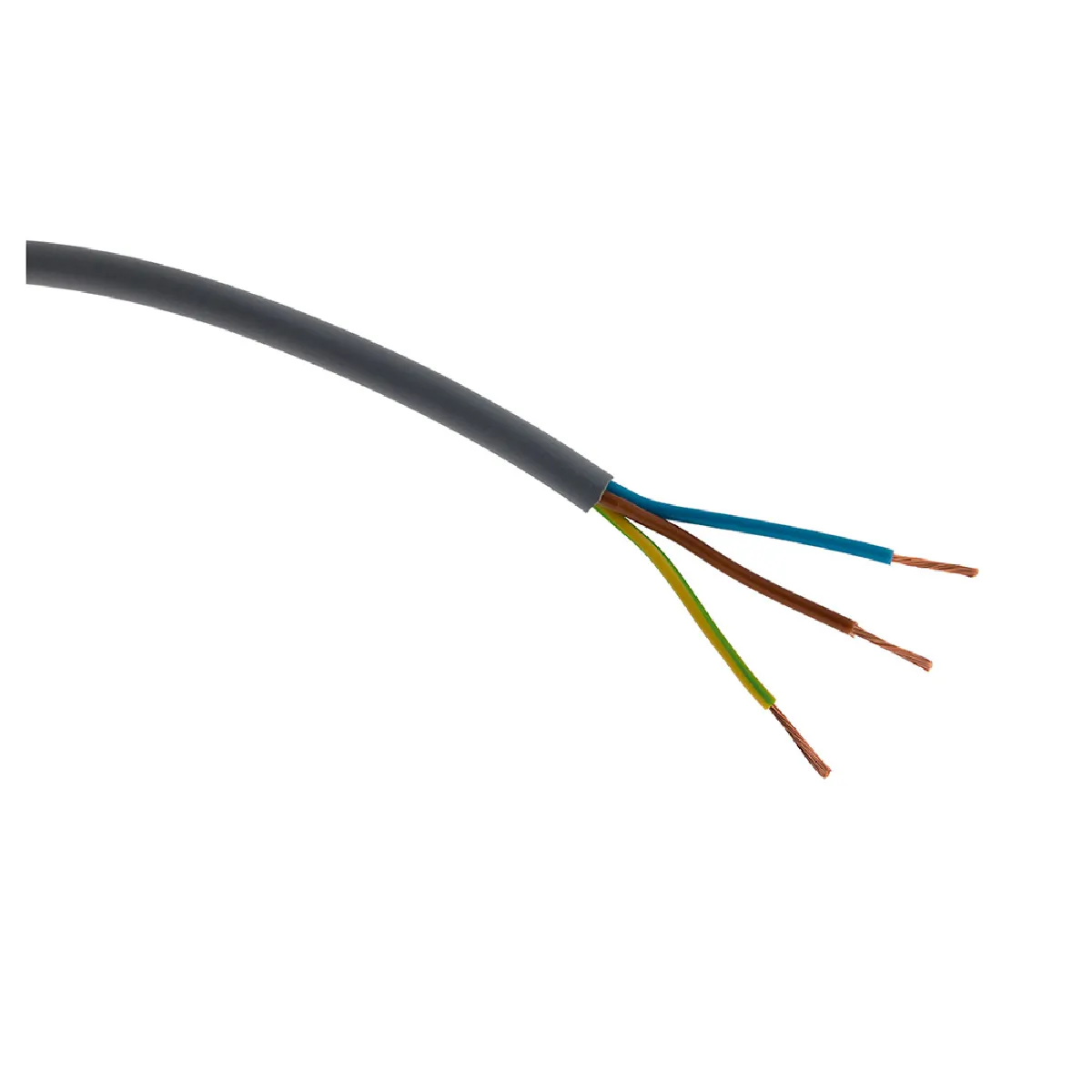 Zenitech Gris - Câble Électrique H05vv-F 3G2,5Mm² - 25M - Image 3