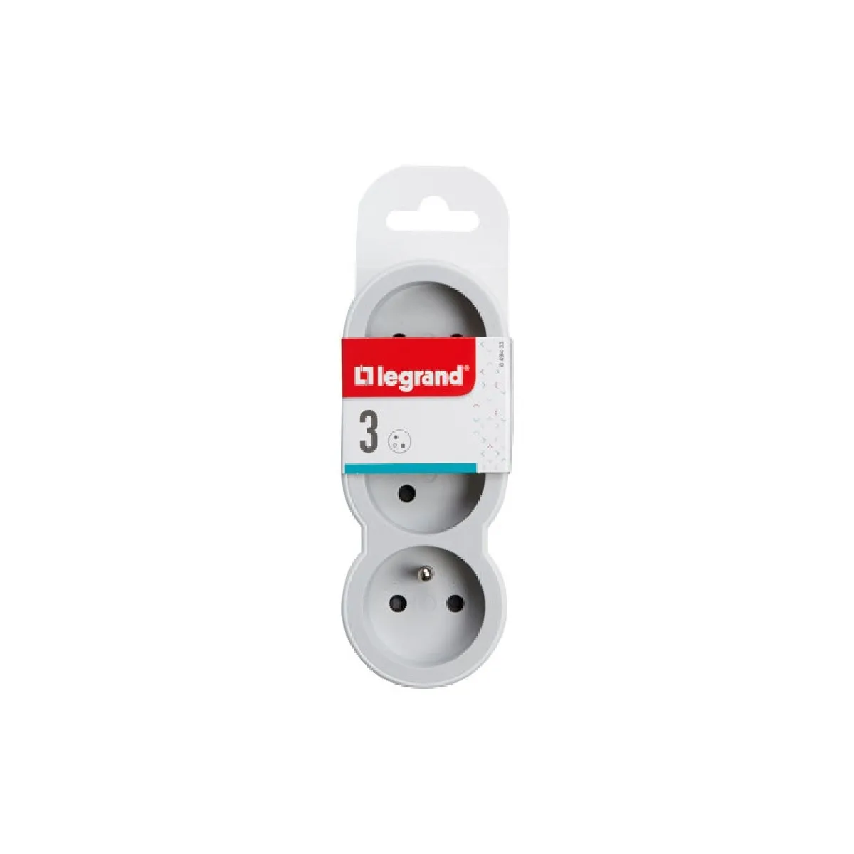 Legrand Blanc Triplite Murale Compact, 2 Prises - Image 4