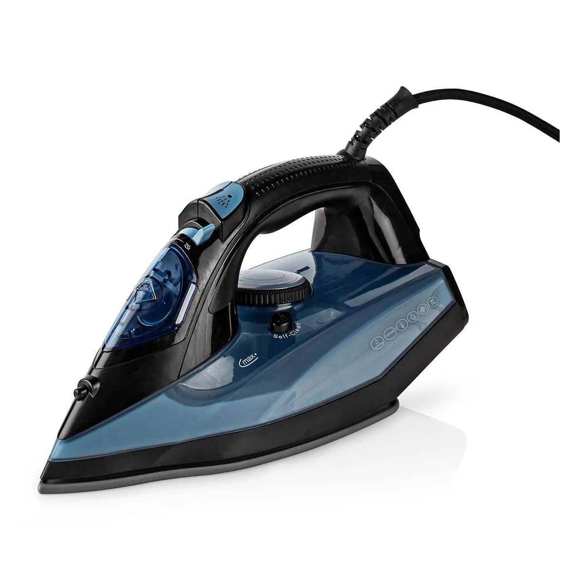 Nedis Bleu Fer À Vapeur 2600 W 0,32 L Avec Semelle Céramique