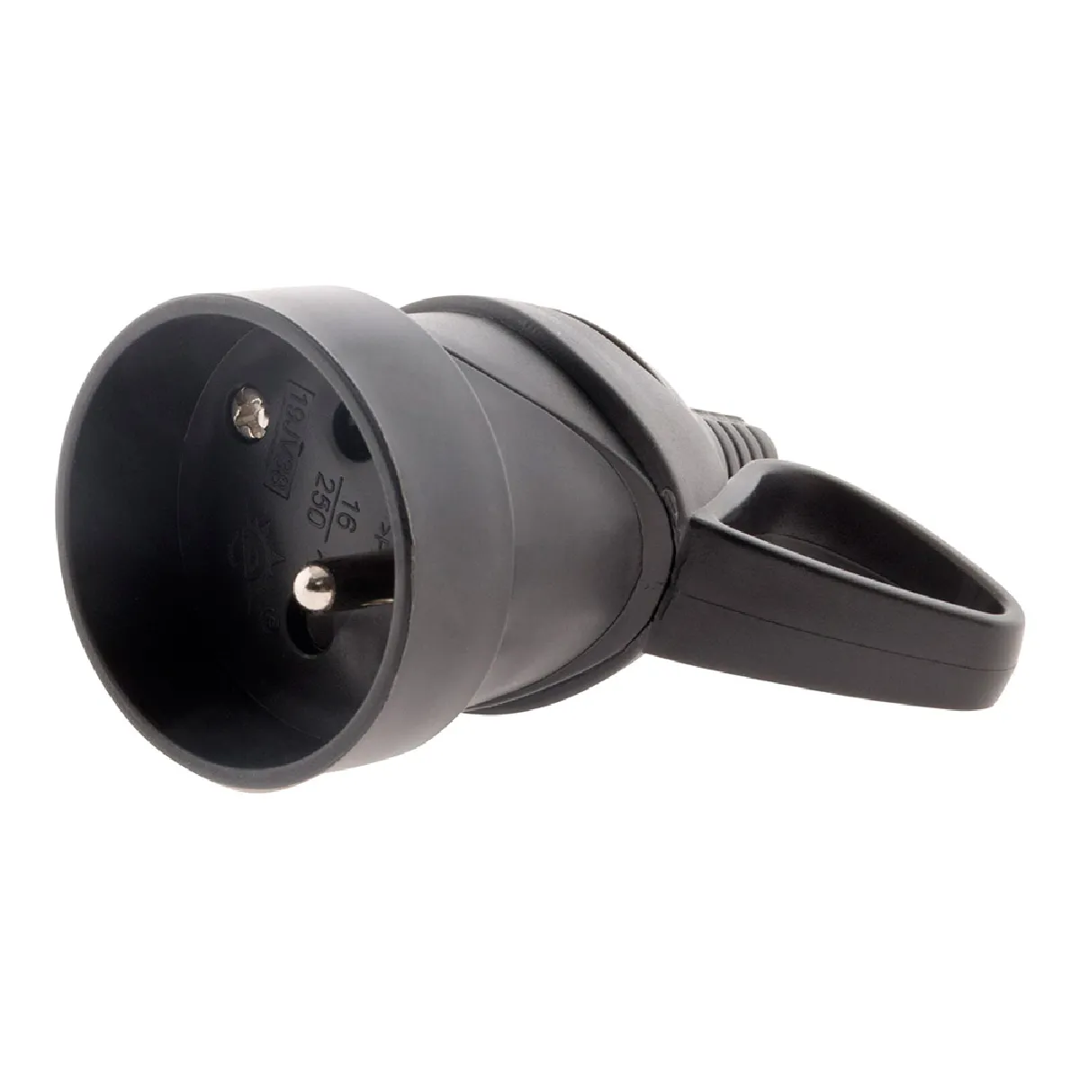 Zenitech Noir Fiche Femelle 2P+T 16A