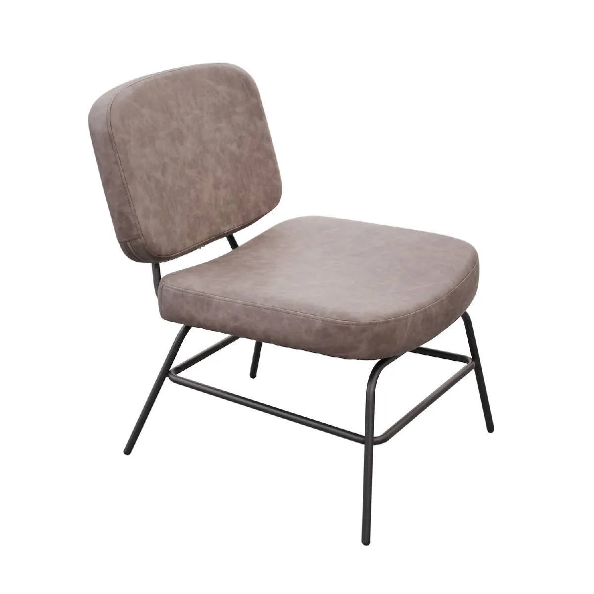 Fauteuil de salon en Tissus et Mousse - Gris