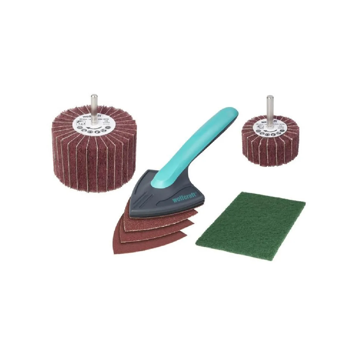 Wolfcraft - Jeu de polissage pour bois - Kit 7 pièces - 5642000 - Image 3