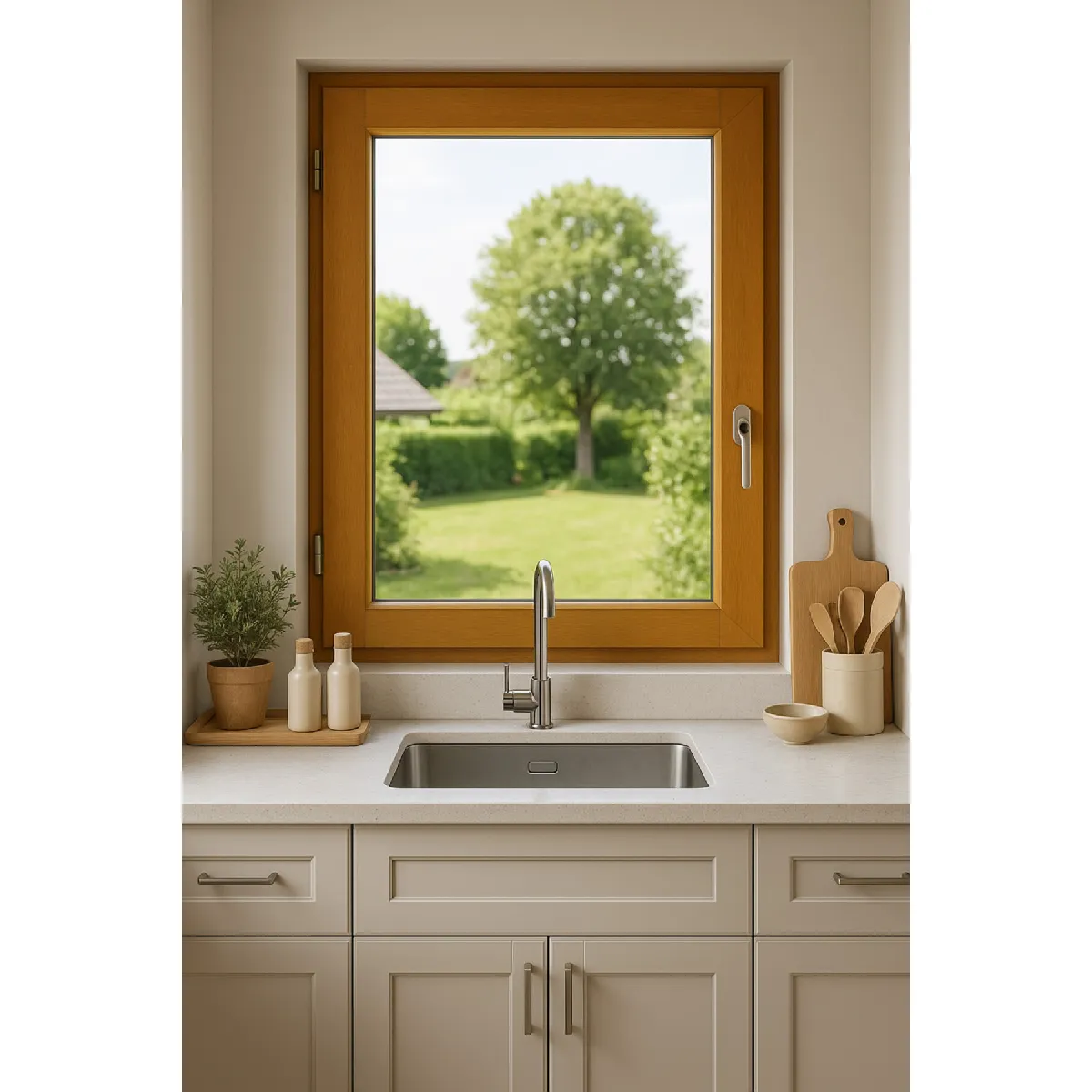 GD - Fenêtre Bois 1 Vantail H60 x L60