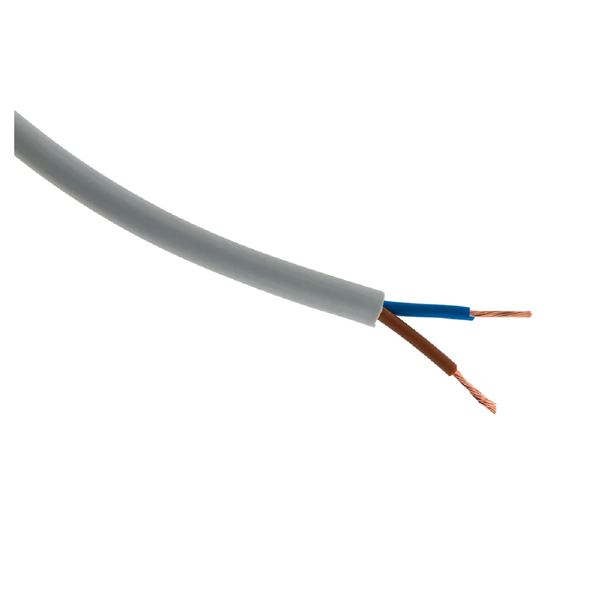 Zenitech Gris - Câble Électrique H05vv-F 2X1mm² - 25M - Image 2