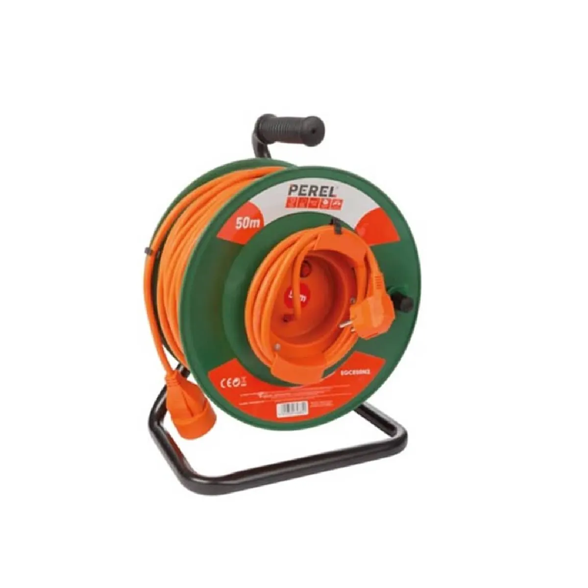 Perel Enrouleur De Câble Jardin 50 M