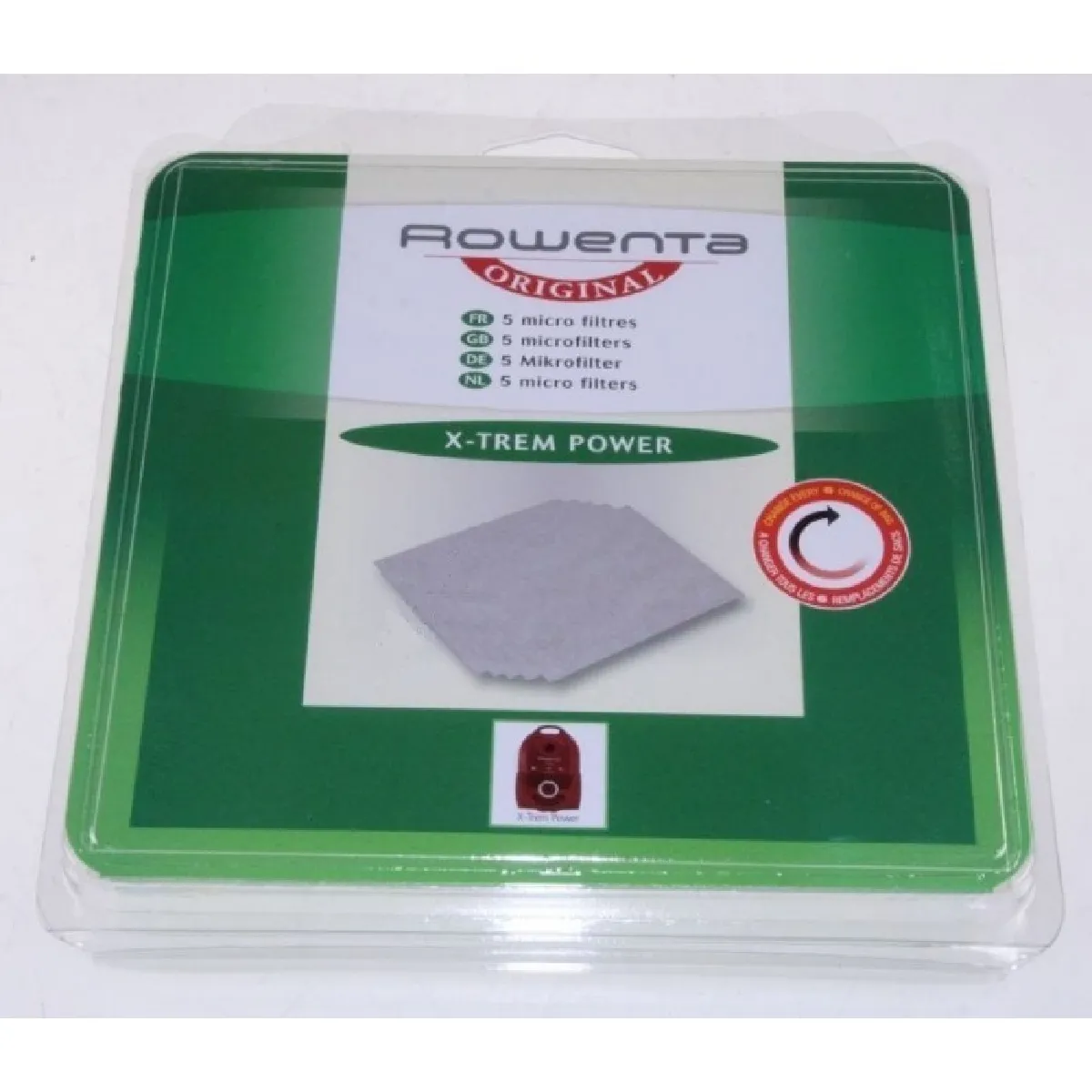 Rowenta Microfiltre X5 X Trem Power