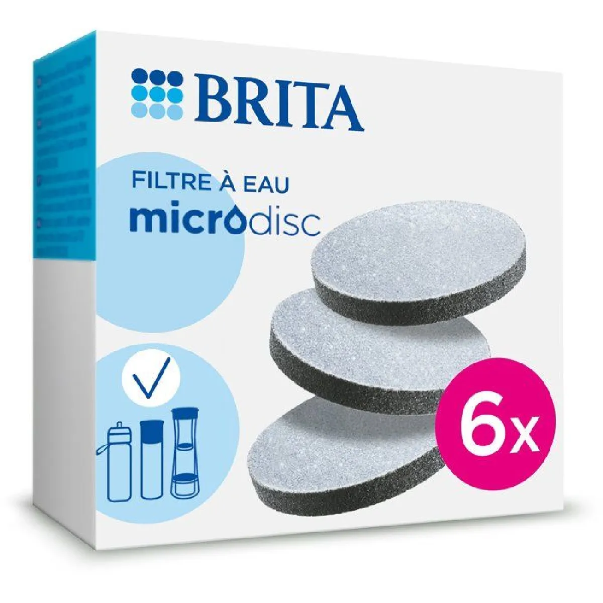 Brita Blanc Pack De 6 Filtres Microdisc - Image 2