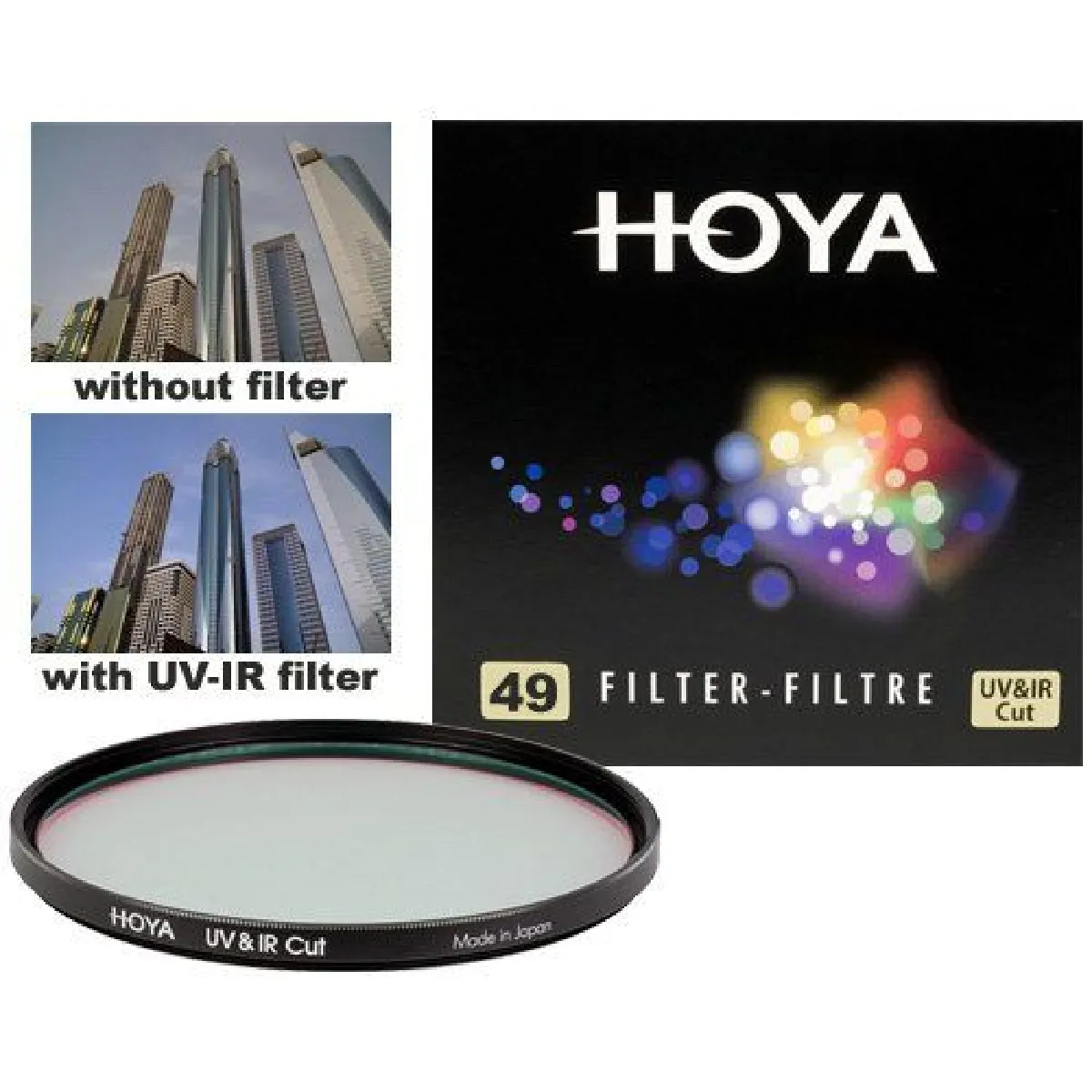 HOYA  Filtre UV-IR &agrave; visser