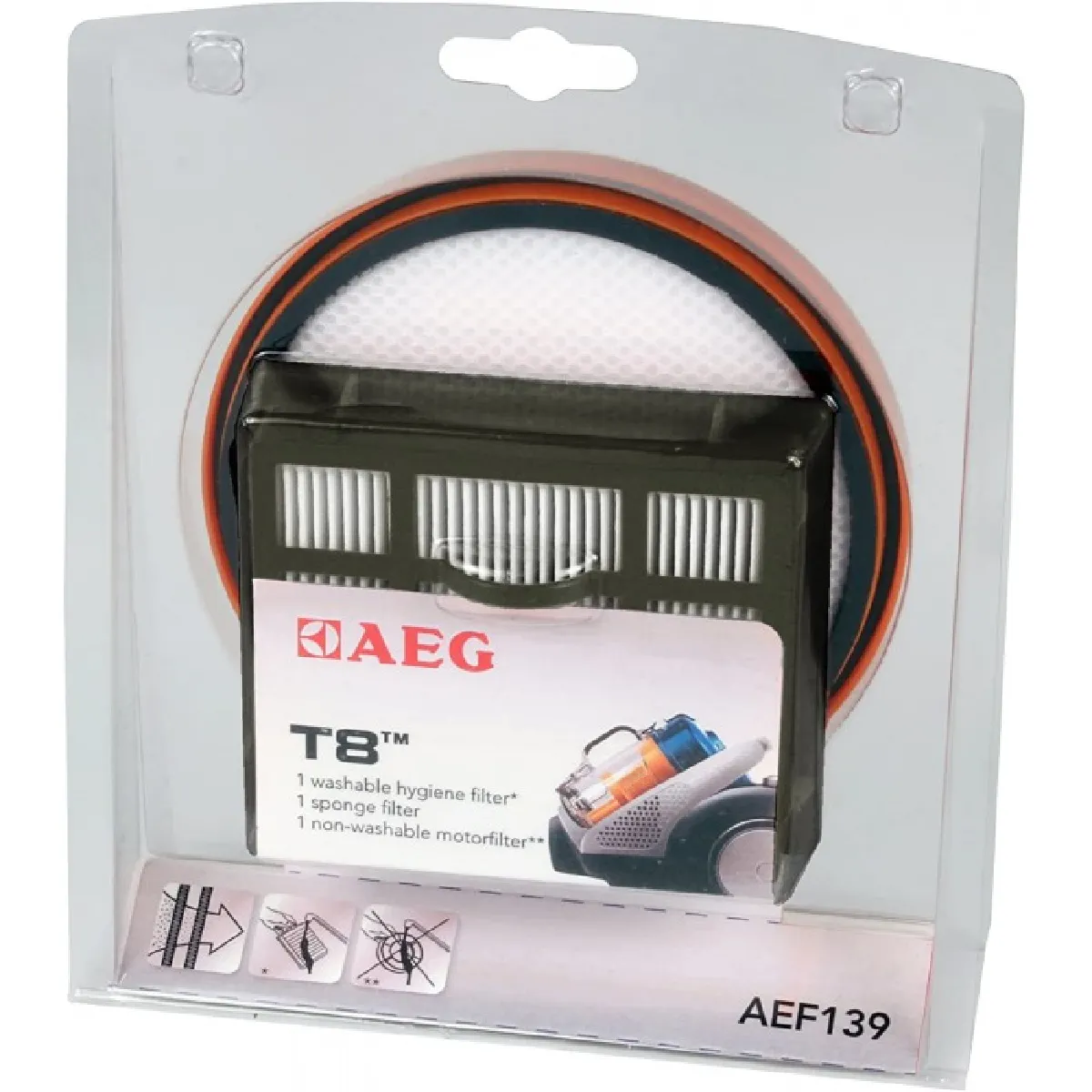 Filtre AEG AE139 – Lot de 3, HEPA, Compatible Aspirateurs T8 - vue 5