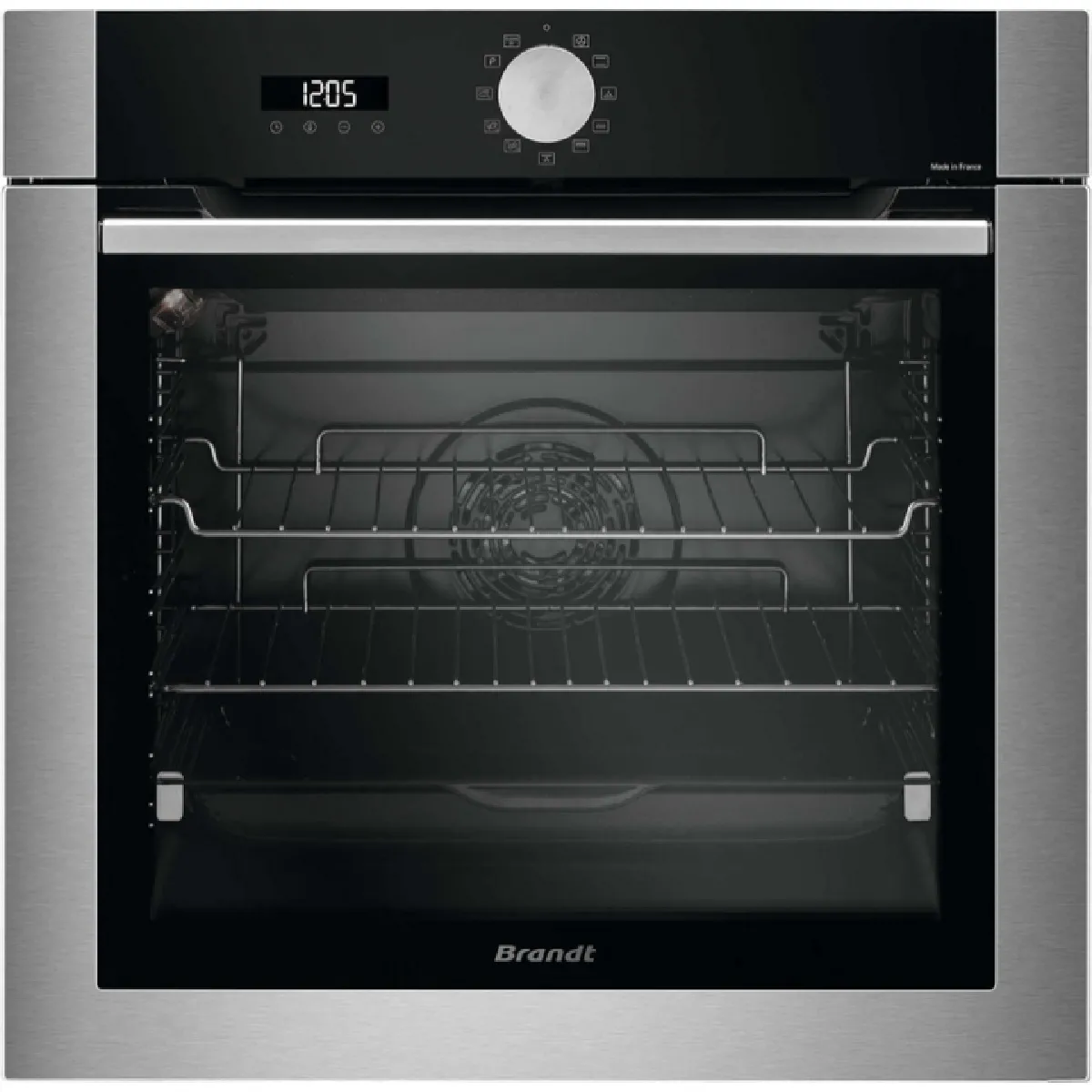 BRANDT Four pyrolyse multifonction inox BOP7536X - vue 3