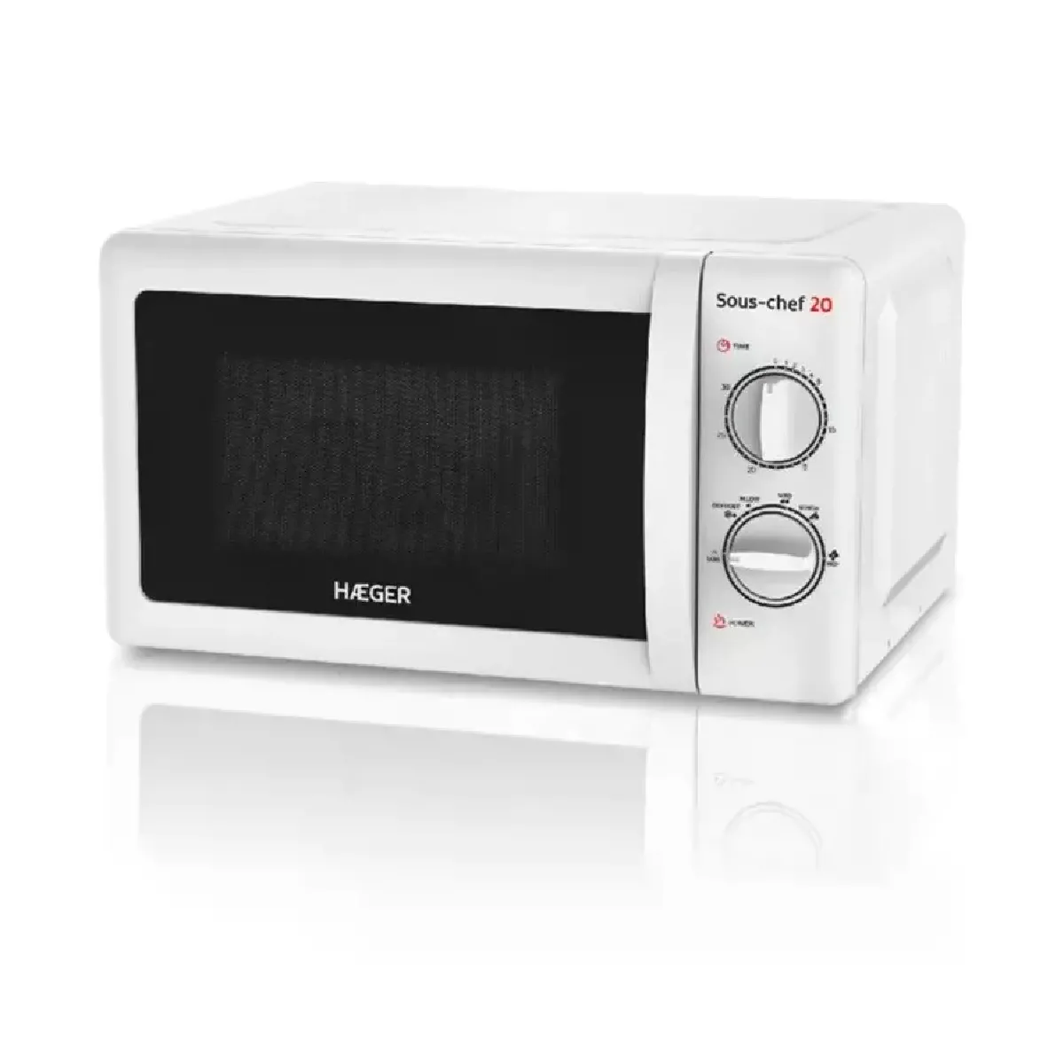 Haeger Blanc Micro Ondes Sous-Chef 20 - Puissance 700W, Capacité 20L, - Image 3